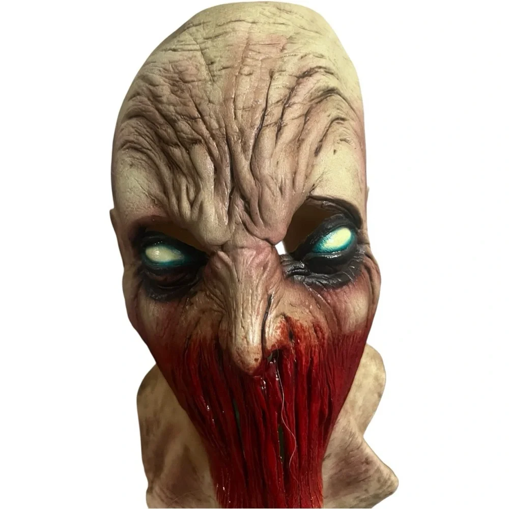 ADULT HALLOWEEN ZOOMBIE SCARY MASK COSTUME women men